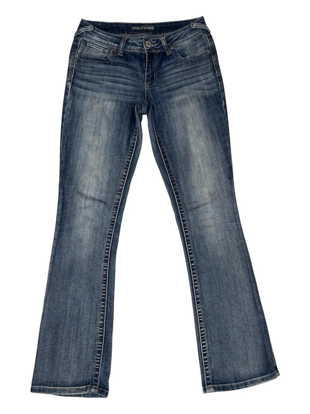 Maurices Jeans, Faded Denim Flattering, Boot to Flare, Size 4, 28x30
